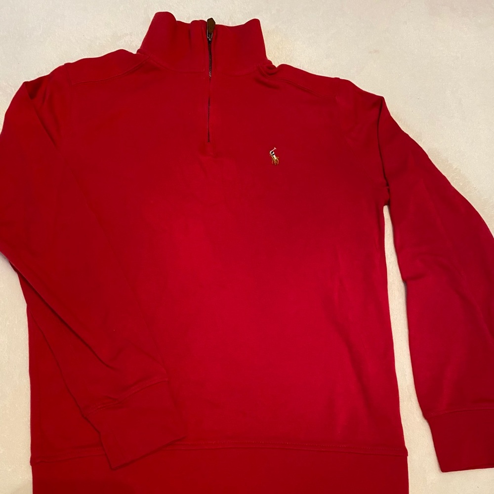 Boys half zip pull over